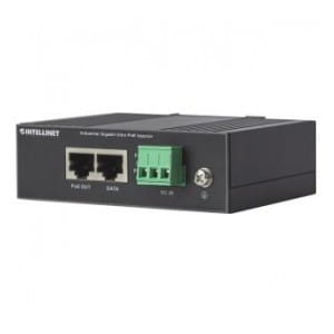 Zasilacz przemysłowy Ultra PoE Intellinet 1x RJ45 Gigabit 60W -40°C/+75°C