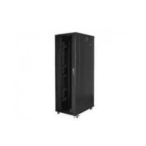 Szafa instalacyjna Rack stojąca 19" 42U 800x1200 czarna Lanberg (flat pack)