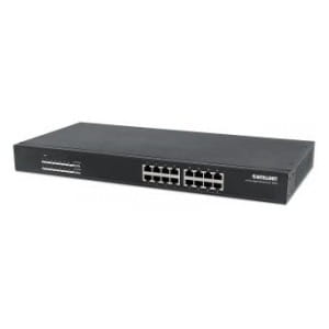 Switch niezarządzalny Intellinet 16x 10/100/1000 Mbps PoE+ 220W Rack 19"