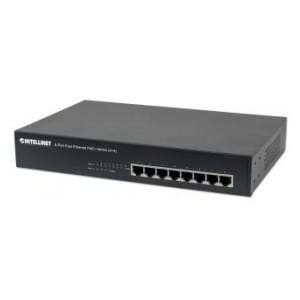 Switch niezarządzalny Intellinet 8x 10/100 Mbps w tym 4x PoE+ 70W Desktop/Rack 19"