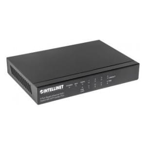 Switch niezarządzalny Intellinet 4x 10/100/1000 Mbps PoE+ 80W + 1xSFP/1xRJ45 Combo desktop