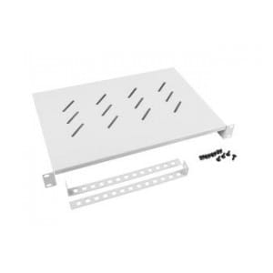 Półka do szaf 19" 600mm szara Lanberg (1U/483x300mm udźwig do 25kg, montaż 4-punktowy)