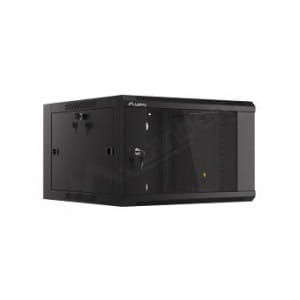 Szafa instalacyjna Rack wisząca 19" 6U 570x600 szybki montaż czarna Lanberg (flat pack)