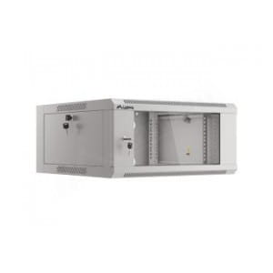 Szafa instalacyjna Rack wisząca 19" 4U 570x600 szybki montaż szara Lanberg (flat pack)