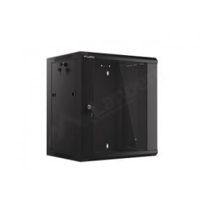 Szafa instalacyjna wisząca 19" 12U 570x450 szybki montaż czarna Lanberg (flat pack)