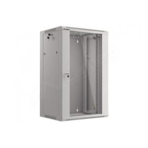 Szafa instalacyjna wisząca 19" 18U 570x450 szybki montaż szara Lanberg (flat pack)