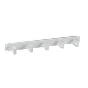 Organizer kabli do szaf Rack 19" EFB-Elektronik 699995.1, 1U, 5 uchwytów, metalowy, szary