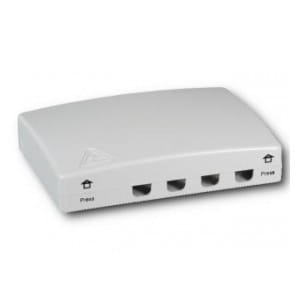 Gniazdo klienckie FTTH EFB-Elektronik FTTH-BOX-IN-1, wewnętrzne na 4 adaptery