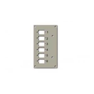Panel przedni EFB-Elektornik 53705.3V2B do przełącznicy EFB 53705.1V3 na 6 adapterów