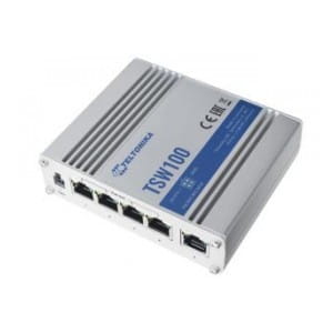 Switch niezarządzalny Teltonika TSW100, 5x Gigabit Ethernet, PoE