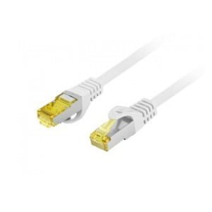 Patchcord Lanberg S/FTP kat.6A 0,25m LSZH CU fluke passed szary