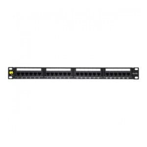 Patch panel 19'' Netrack 1U, 24-porty kat. 5e UTP, z półką