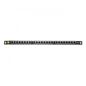 Patch panel 19'' Netrack 24-porty kat. 5e FTP, 0,5U z półką