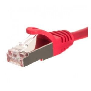Patchcord RJ45, Netrack osłonka zalewana, kat. 5e FTP/STP, 5m czerwony