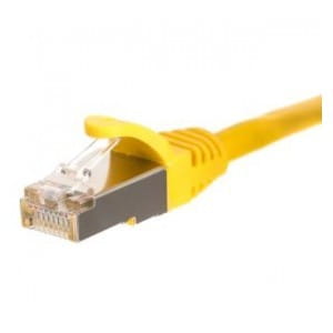 Patchcord RJ45, Netrack osłonka zalewana, kat. 5e FTP/STP, 2m żółty