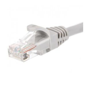 Patchcord RJ45, Netrack osłonka zalewana, kat. 5e UTP, 2m szary