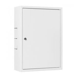 Szafa wisząca 19" Netrack, 3U/400mm - szary, drzwi metalowe