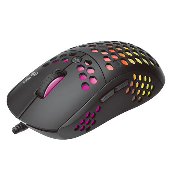 Marvo Mysz M399, 6400DPI, optyczna, 6kl., 1 scroll, przewodowa USB, czarna, do gry, podświetlona