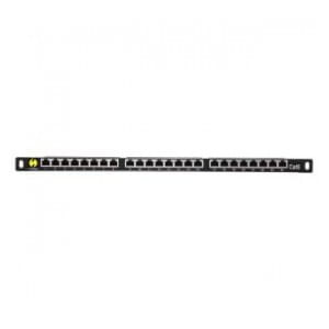 Patch panel 19'' Netrack 24-porty kat. 6 FTP, 0,5U z półką