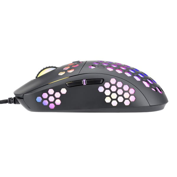 Marvo Mysz M399, 6400DPI, optyczna, 6kl., 1 scroll, przewodowa USB, czarna, do gry, podświetlona