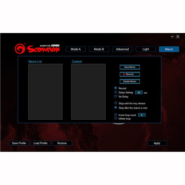Marvo Mysz M399, 6400DPI, optyczna, 6kl., 1 scroll, przewodowa USB, czarna, do gry, podświetlona