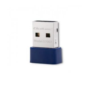 Karta sieciowa Mini Wi-Fi Qoltec Bezprzewodowy BT 4.0 | Standard N