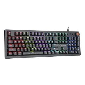 Marvo KG917, klawiatura US, do gry, podświetlona rodzaj przewodowa (USB), czarna, mechaniczna, klawisze PUBG