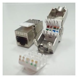 Moduł keystone Jack RJ45 kat. 5e FTP, beznarzędziowy Netrack