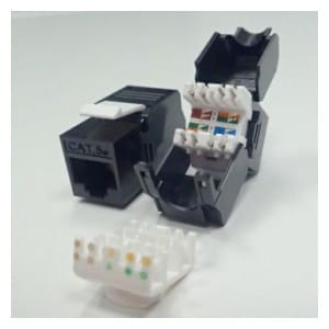 Moduł keystone Jack RJ45 kat. 5e UTP, beznarzędziowy Netrack