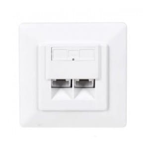 Gniazdo podtynkowe kompletne 2xRJ45 8p8c UTP Cat5e LSA Netrack