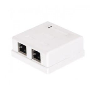 Gniazdo natynkowe kompletne 2xRJ45 8p8c FTP Cat5e LSA Netrack