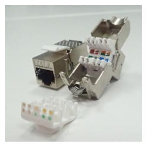 Moduł keystone Jack RJ45 kat. 6 FTP, beznarzędziowy Netrack