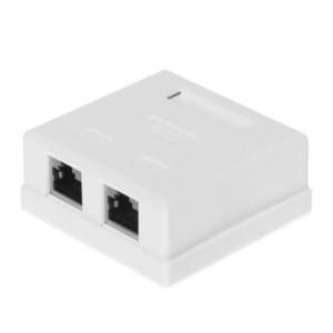 Gniazdo kompletne natynkowe 2 x RJ45 8p8c FTP kat. 6 LSA Netrack