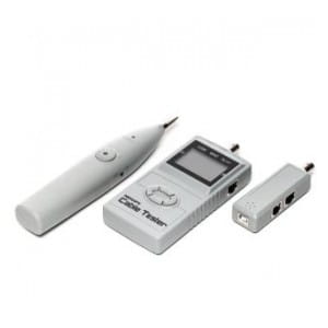 Tester kabli z wyświetlaczem LCD RJ45/RJ11/BNC/USB, map test Netrack