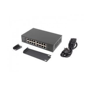 Switch niezarządzalny Lanberg 16x 1Gb Gigabit Ethernet Rack 10"/19"