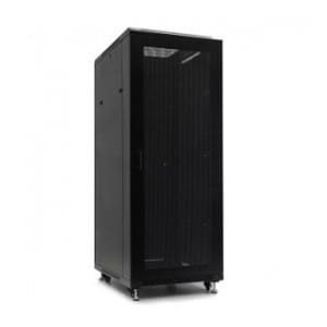 Szafa serwerowa RACK 19" Netrack 32U/600x600mm, ZŁOŻONA, drzwi perforowane, czarna