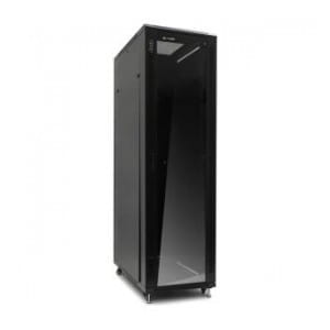 Szafa serwerowa RACK 19" Netrack 42U/600x1000mm, ZŁOŻONA, drzwi szklane, czarna