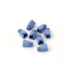 Osłonka DIGITUS na wtyk RJ45 (w opak. 10 szt.), niebieski, do kabli o dużej średnicy (do 7,5 mm)