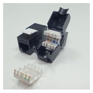 Moduł keystone Jack RJ45 kat. 6A UTP, beznarzędziowy Netrack