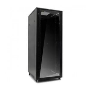 Szafa serwerowa RACK 19" Netrack 42U/800x1200mm, ZŁOŻONA, drzwi szklane, czarna
