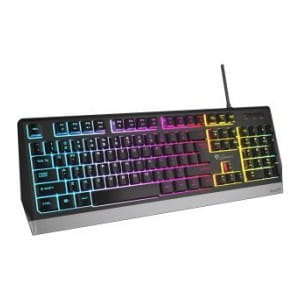 Klawiatura przewodowa Genesis Rhod 300 RGB Gaming czarna