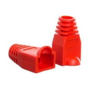Osłonka na wtyk RJ45 8p czerwona (100 szt) Netrack