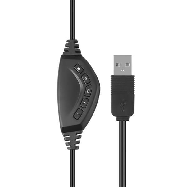 Marvo HG9022, słuchawki z mikrofonem, regulacja głośności, czarno-czerwona, podświetlenie LED typ 7.1 USB