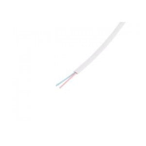Kabel telefoniczny Lanberg 100m 2-żyły biały płaski