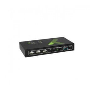 Przełącznik KVM Techly 2-portowy HDMI/USB 2x1 z Audio 4K 30Hz