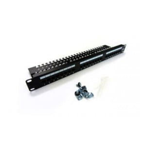 Patch panel DIGITUS 19" 24x RJ45 UTP kat. 5e z tacką