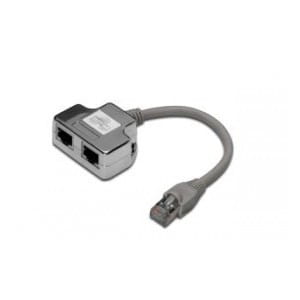 Adapter RJ45 DIGITUS DN-93904 2x gniazdo RJ45 kat.5e