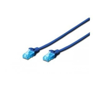 Patchcord DIGITUS UTP kat. 5e 5m PVC niebieski