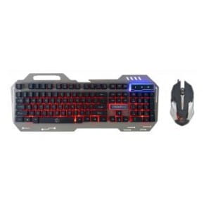 Zestaw przewodowy klawiatura + mysz  Rebeltec INTERCEPTOR 2 Gaming USB szary metal