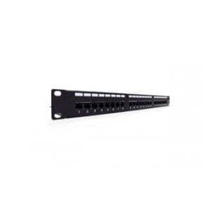 Patch panel DIGITUS 19" 24x RJ45 UTP kat. 6 1U z tacką
